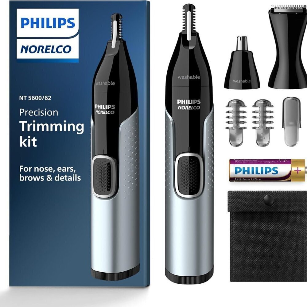 Philips Nose Trimmer 5000: Precision Facial Hair Grooming Kit with Guard